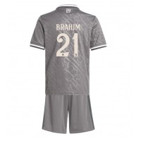 Camiseta Real Madrid Brahim Diaz #21 Tercera Equipación Replica 2024-25 para niños mangas cortas (+ Pantalones cortos)